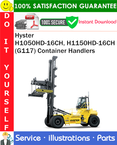 Hyster H1050HD-16CH, H1150HD-16CH (G117) Container Handlers Parts Manual