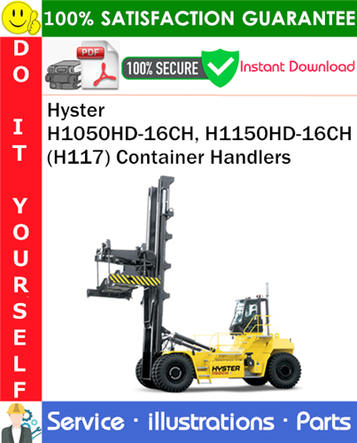 Hyster H1050HD-16CH, H1150HD-16CH (H117) Container Handlers Parts Manual