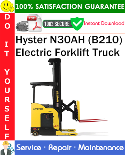 Hyster N30AH (B210) Electric Forklift Truck Service Repair Manual