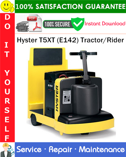 Hyster T5XT (E142) Tractor/Rider Service Repair Manual