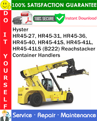 Hyster HR45-27, HR45-31, HR45-36, HR45-40, HR45-41S, HR45-41L, HR45-41LS