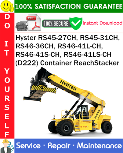 Hyster RS45-27CH, RS45-31CH, RS46-36CH, RS46-41L-CH, RS46-41S-CH, RS46-41LS-CH