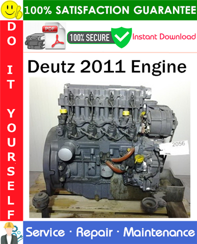 Deutz 2011 Engine Service Repair Manual