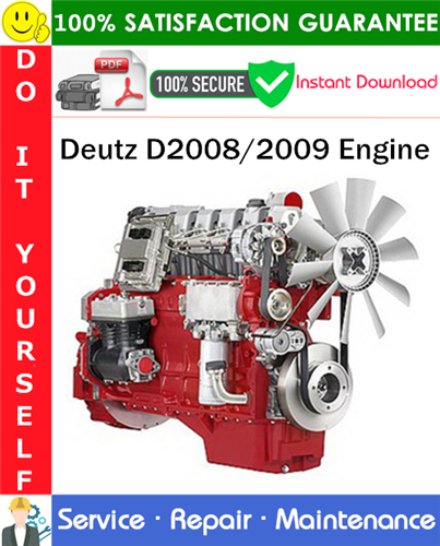 Deutz D2008/2009 Engine Service Repair Manual