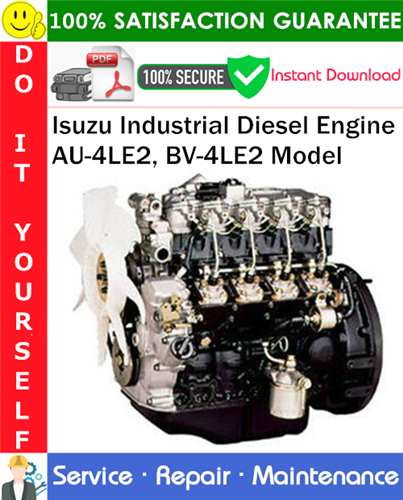 Isuzu Industrial Diesel Engine AU-4LE2, BV-4LE2 Model Service Repair Manual