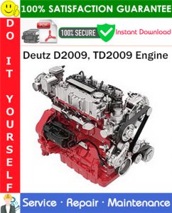 Deutz D2009, TD2009 Engine Service Repair Manual