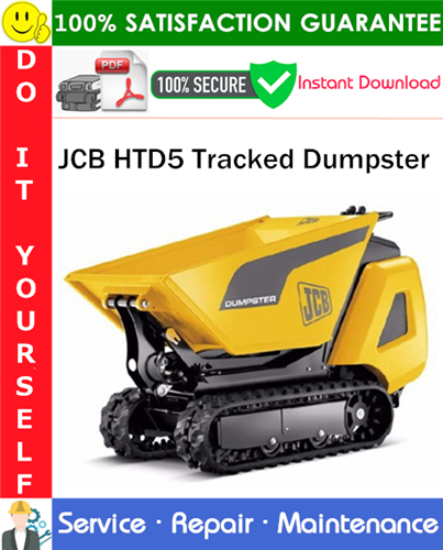 JCB HTD5 Tracked Dumpster Service Repair Manual