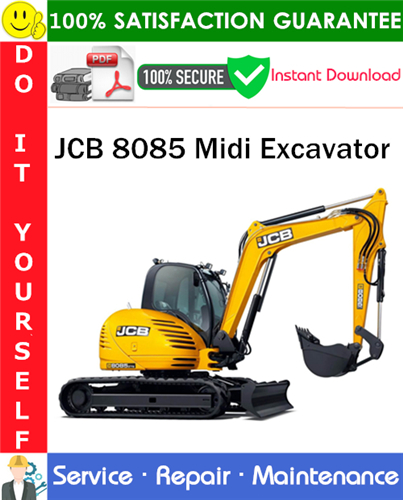 JCB 8085 Midi Excavator Service Repair Manual