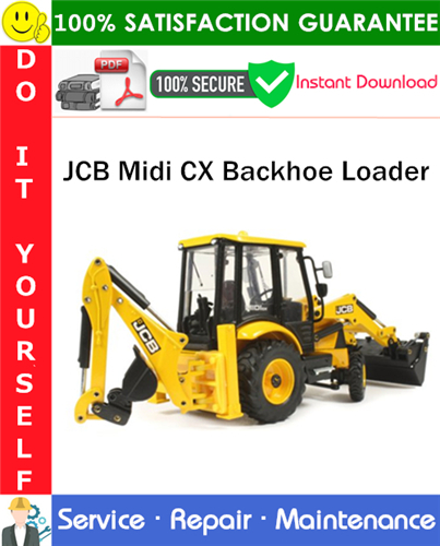 JCB Midi CX Backhoe Loader Service Repair Manual