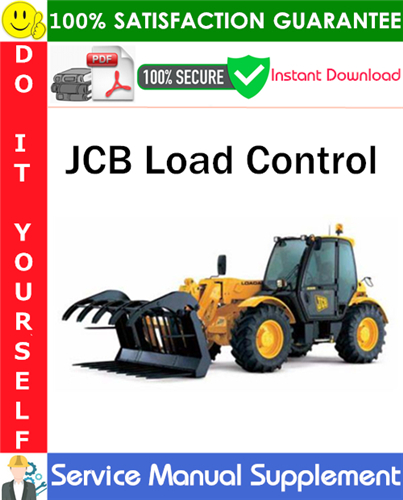 JCB Load Control Supplement Service Manual