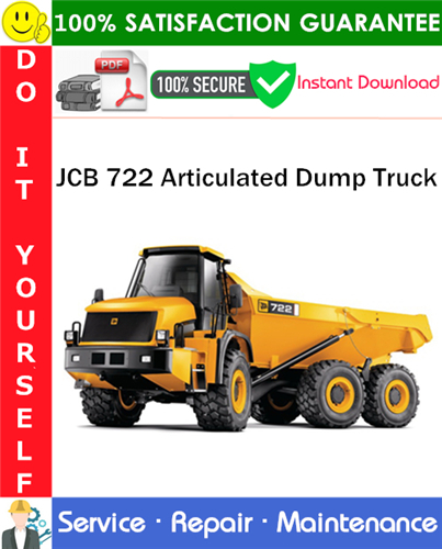 JCB 722 Articulated Dump Truck Service Repair Manual