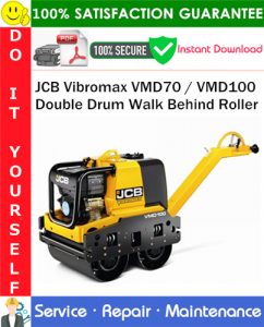 JCB Vibromax VMD70 / VMD100 Double Drum Walk Behind Roller Service Repair Manual