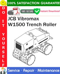 JCB Vibromax W1500 Trench Roller Service Repair Manual