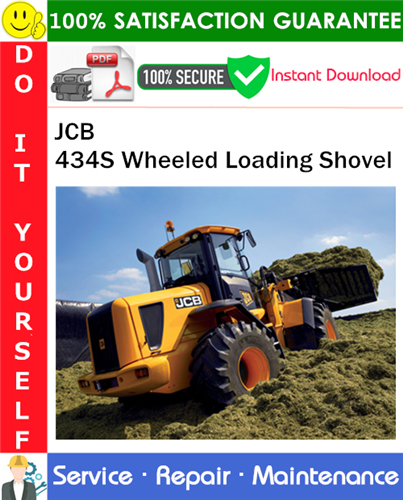 JCB 434S Wheeled Loading Shovel Service Repair Manual