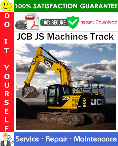 JCB JS Machines Track Service Repair Manual