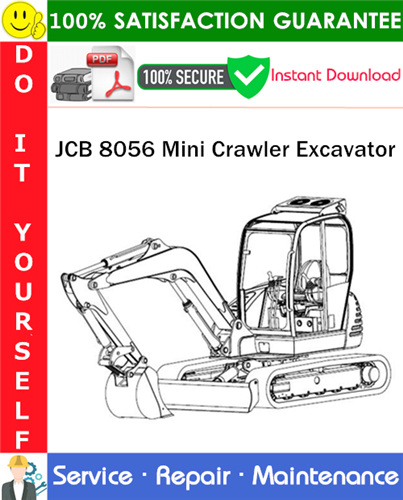JCB 8056 Mini Crawler Excavator Service Repair Manual
