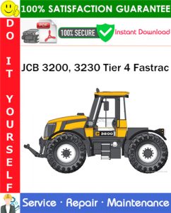 JCB 3200, 3230 Tier 4 Fastrac Service Repair Manual