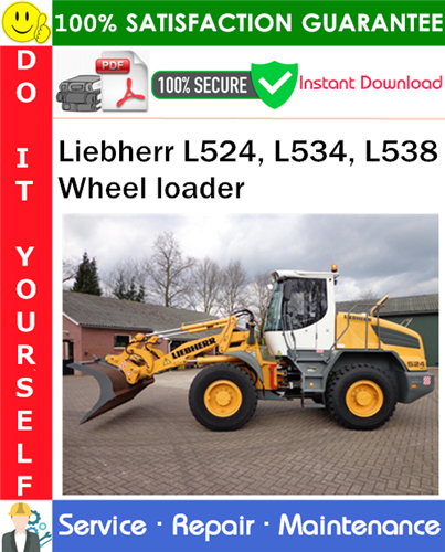 Liebherr L524, L534, L538 Wheel loader Service Repair Manual