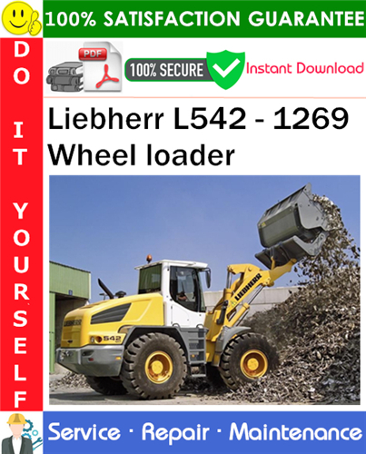 Liebherr L542 - 1269 Wheel loader Service Repair Manual