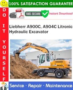 Liebherr A900C, A904C Litronic Hydraulic Excavator Service Repair Manual