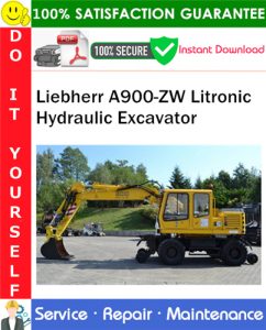 Liebherr A900-ZW Litronic Hydraulic Excavator Service Repair Manual
