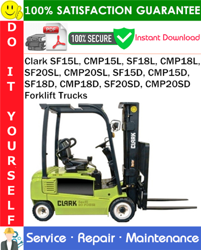 Clark SF15L, CMP15L, SF18L, CMP18L, SF20SL, CMP20SL, SF15D, CMP15D, SF18D, CMP18D, SF20SD, CMP20SD