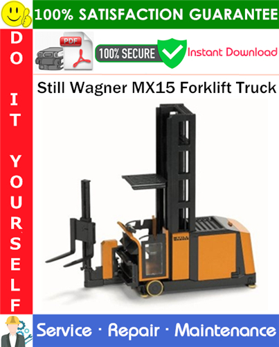 Still Wagner MX15 Forklift Truck Service Repair Manual
