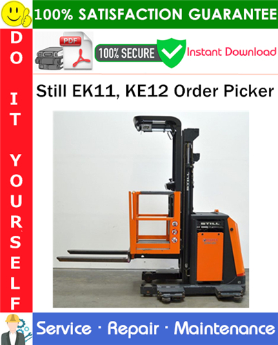 Still EK11, KE12 Order Picker Service Repair Manual