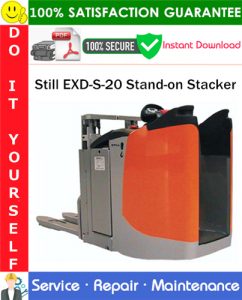 Still EXD-S-20 Stand-on Stacker Service Repair Manual