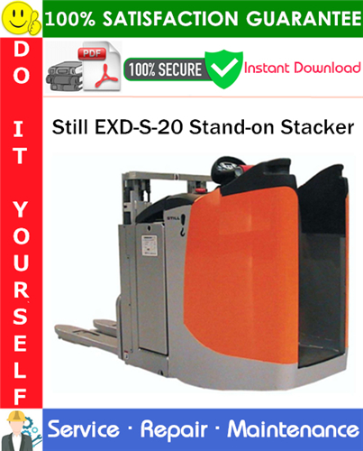 Still EXD-S-20 Stand-on Stacker Service Repair Manual