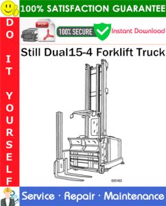 Still Dual15-4 Forklift Truck Service Repair Manual