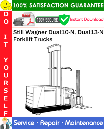 Still Wagner Dual10-N, Dual13-N Forklift Trucks Service Repair Manual