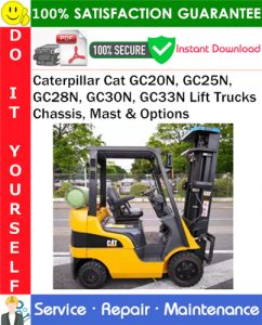 Caterpillar Cat GC20N, GC25N, GC28N, GC30N, GC33N Lift Trucks Chassis, Mast & Options